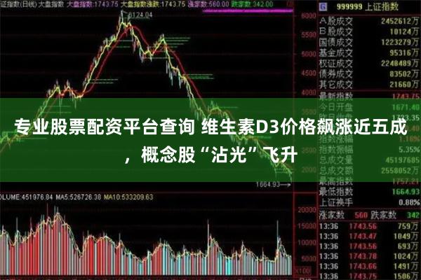 专业股票配资平台查询 维生素D3价格飙涨近五成，概念股“沾光”飞升