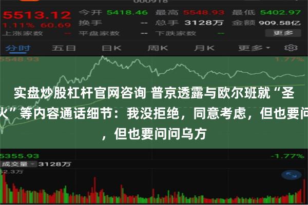 实盘炒股杠杆官网咨询 普京透露与欧尔班就“圣诞节停火”等内容通话细节：我没拒绝，同意考虑，但也要问问乌方
